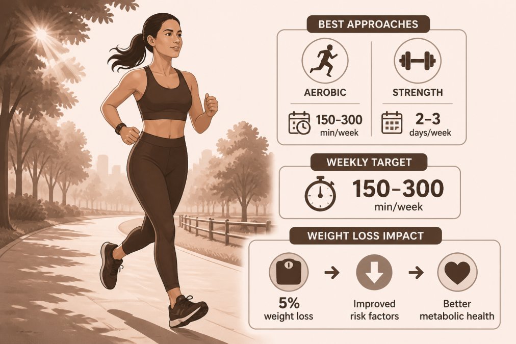 Metabolic Syndrome Explained: Causes, Risks & Reversal 2 Adult in athletic wear jogging on a tree-lined path during early morning with natural sunlight filtering through leaves, showing proper running form and engaged posture